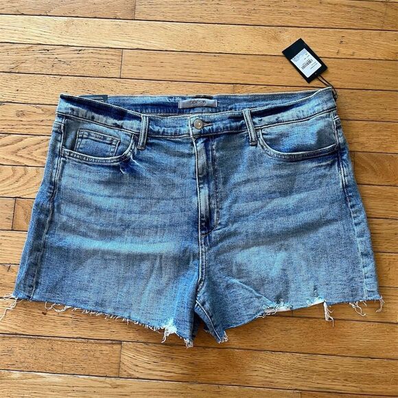 Joe's Jeans Women's High Waist Frayed Denim Shorts Blue Size 34 - Picture 1 of 6